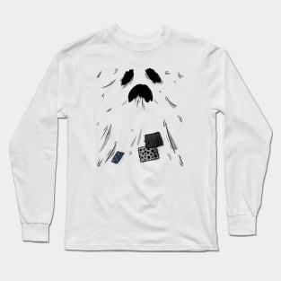 Ragged Ghost Funny Halloween Design Long Sleeve T-Shirt